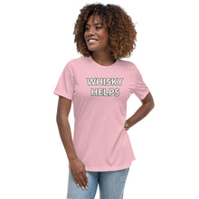 Load image into Gallery viewer, Whisky Helps Women's Relaxed T-Shirt - Whimsy Fit Workout Wear