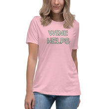 Load image into Gallery viewer, Womens Wine Helps T-Shirt Weekend Vibes, Whimsy Fit