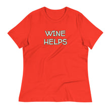 Load image into Gallery viewer, Womens Wine Helps T-Shirt Weekend Vibes, Whimsy Fit