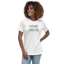 Load image into Gallery viewer, Womens Wine Helps T-Shirt Weekend Vibes, Whimsy Fit