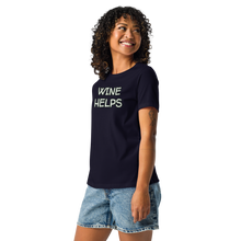 Load image into Gallery viewer, Womens Wine Helps T-Shirt Weekend Vibes, Whimsy Fit