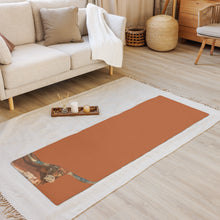 Load image into Gallery viewer, Burnt Orange Yoga Mat with Longhorn by Whimsy Fit
