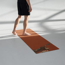 Load image into Gallery viewer, Burnt Orange Yoga Mat with Longhorn by Whimsy Fit