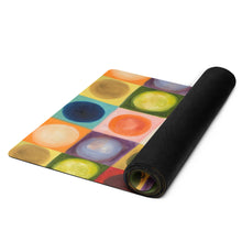 Load image into Gallery viewer, Circles Print Yoga Mat Customize - Whimsy Fit Workout Wear