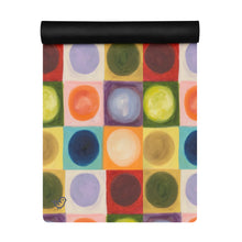 Load image into Gallery viewer, Circles Print Yoga Mat Customize - Whimsy Fit Workout Wear