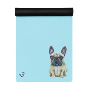 Frenchie French Bulldog on Yoga Mat Personalized Whimsy Fit