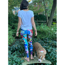Load image into Gallery viewer, "Breeze" Abstract Print Yoga Leggings - Whimsy Fit Workout Wear