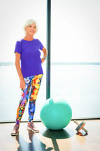 Load image into Gallery viewer, Capri Leggings "Breeze Bright" by Whimsy Fit - Whimsy Fit Workout Wear