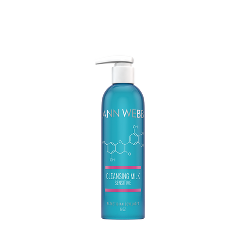 ANN WEBB Sensitive Cleansing Milk: Gentle Milky Cleanser that Nourishes and Rejuvenates skin.  Made in America.