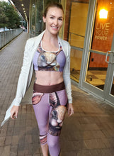 Load image into Gallery viewer, Purple Padded Sports Bra Bunny - Whimsy Fit Workout Wear