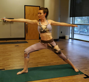 "Bunny" Lavender Yoga Capri Leggings - Whimsy Fit Workout Wear