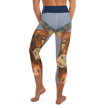 Load image into Gallery viewer, Womens Longhorn Leggings "Horns 2" Yoga Capri Leggings - Whimsy Fit Workout Wear