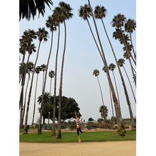 Load image into Gallery viewer, "Circles" Waistband on Purple Yoga Leggings - Whimsy Fit Workout Wear