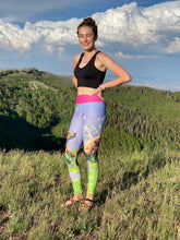 Load image into Gallery viewer, "Bubbles" Yoga Leggings with Staffordshire Bull Terriers - Whimsy Fit Workout Wear