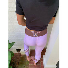 Load image into Gallery viewer, "Bunny Ankles" Yoga Leggings - Whimsy Fit Workout Wear