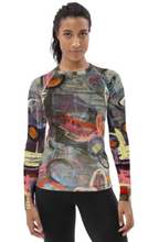 Load image into Gallery viewer, High-waisted bikini bottom "Crazy Town" with matching rash Guard