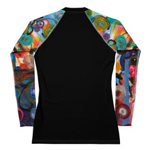Load image into Gallery viewer, Whimsy Fit Women's Black Rash Guard "Breeze"