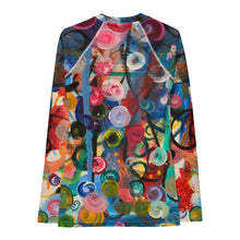 Load image into Gallery viewer, Whimsy Fit Women's Black Rash Guard "Breeze" lighter