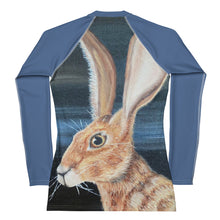Load image into Gallery viewer, Jack Rabbit Rash Guard Bunny Print Whimsy Fit SPF Sun Shirt Matching Mother Daughter