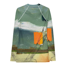 Load image into Gallery viewer, Womens Abstract Print Rash Guard Whimsy Fit “Sink or Swim"