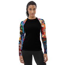 Load image into Gallery viewer, Whimsy Fit Women's Black Rash Guard "Breeze"