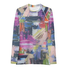 Load image into Gallery viewer, Women's Rash Guard “Kris Kros” Abstract Print Rash Guard Whimsy Fit - UPF 50+ Long Sleeve Swim Shirt Matching Mother Daughter