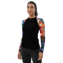 Load image into Gallery viewer, Whimsy Fit Women's Black Rash Guard "Breeze"