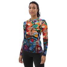 Load image into Gallery viewer, Whimsy Fit Women's Black Rash Guard "Breeze" darker