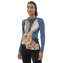 Load image into Gallery viewer, Jack Rabbit Rash Guard Bunny Print Whimsy Fit SPF Sun Shirt Matching Mother Daughter