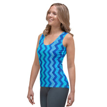 Load image into Gallery viewer, Whimsy FIt "Zig Zag" Tank Top with Pomeranian - Whimsy Fit Workout Wear