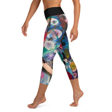 Load image into Gallery viewer, "Breeze" Abstract Print Yoga Capri Leggings - Whimsy Fit Workout Wear