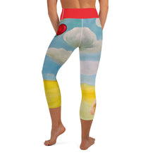 Load image into Gallery viewer, "Red Balloon" Yoga Capri Leggings with Corgi - Whimsy Fit Workout Wear