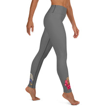 Load image into Gallery viewer, "Mutts in Chairs" Grey Yoga Leggings - Whimsy Fit Workout Wear