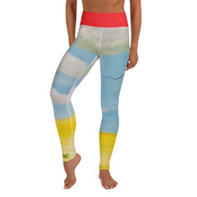 Load image into Gallery viewer, Corgi on Leggings "Red Balloon" Yoga Leggings - Whimsy Fit Workout Wear