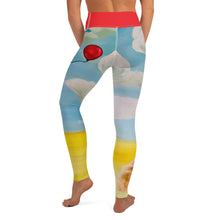 Load image into Gallery viewer, Corgi on Leggings "Red Balloon" Yoga Leggings - Whimsy Fit Workout Wear