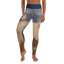 Load image into Gallery viewer, Great Pyrenees on Beach Yoga Leggings - Whimsy Fit Workout Wear