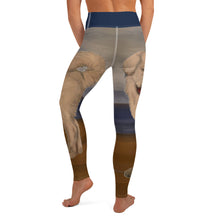 Load image into Gallery viewer, Great Pyrenees on Beach Yoga Leggings - Whimsy Fit Workout Wear