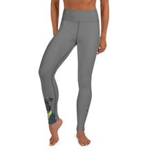 Load image into Gallery viewer, Grey Yoga Leggings with Schnauzer - Whimsy Fit Workout Wear