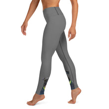 Load image into Gallery viewer, Grey Yoga Leggings with Schnauzer - Whimsy Fit Workout Wear