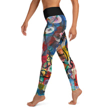 Load image into Gallery viewer, "Breeze" Abstract Print Yoga Leggings - Whimsy Fit Workout Wear