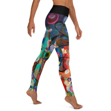 Load image into Gallery viewer, "Breeze" Abstract Print Yoga Leggings - Whimsy Fit Workout Wear