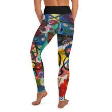Load image into Gallery viewer, "Breeze" Abstract Print Yoga Leggings - Whimsy Fit Workout Wear