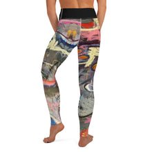 Load image into Gallery viewer, Womens Abstract Print Yoga Leggings Whimsy FIt “Crazy Town” Mother Daughter Matching Indoor studio stretch