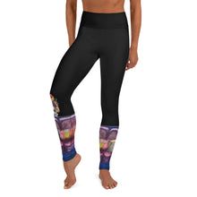 Load image into Gallery viewer, Whimsy Fit Black "Salon Dogs" Yoga Leggings