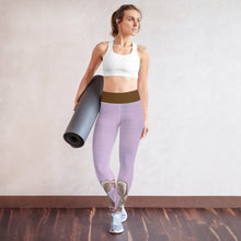 Load image into Gallery viewer, Purple Bunny Ankle Yoga & Workout Leggings by Whimsy Fit Workout Wear