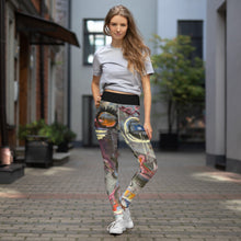 Load image into Gallery viewer, Womens Abstract Print Yoga Leggings Whimsy FIt “Crazy Town” Mother Daughter Matching Indoor studio stretch