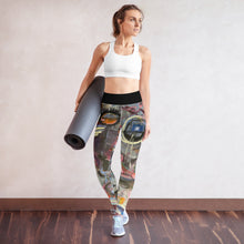 Load image into Gallery viewer, Womens Abstract Print Yoga Leggings Whimsy FIt “Crazy Town” Mother Daughter Matching Indoor studio stretch