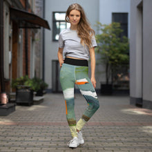 Load image into Gallery viewer, Women's Abstract Print Yoga Leggings “Sink of Swim” Whimsy Fit - Matching Mother Daughter