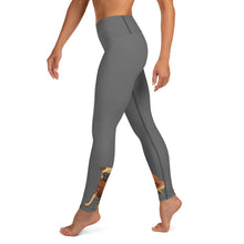 Load image into Gallery viewer, Whimsy Fit Grey Yoga Leggings with Pug
