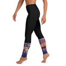Load image into Gallery viewer, Whimsy Fit Black "Salon Dogs" Yoga Leggings